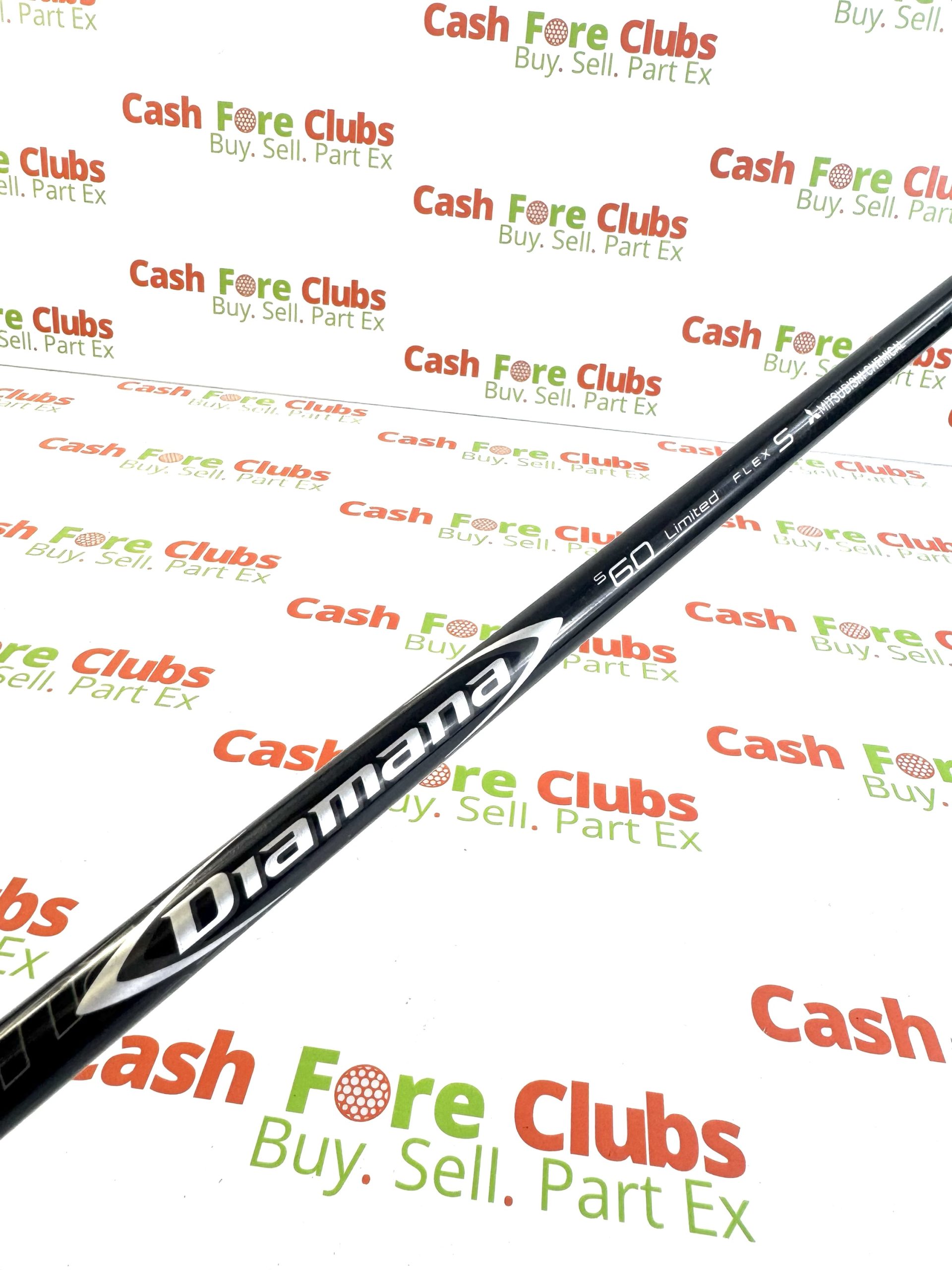 TaylorMade Diamana S60 Limited Flex-S Fairway Shaft - Cash Fore Clubs