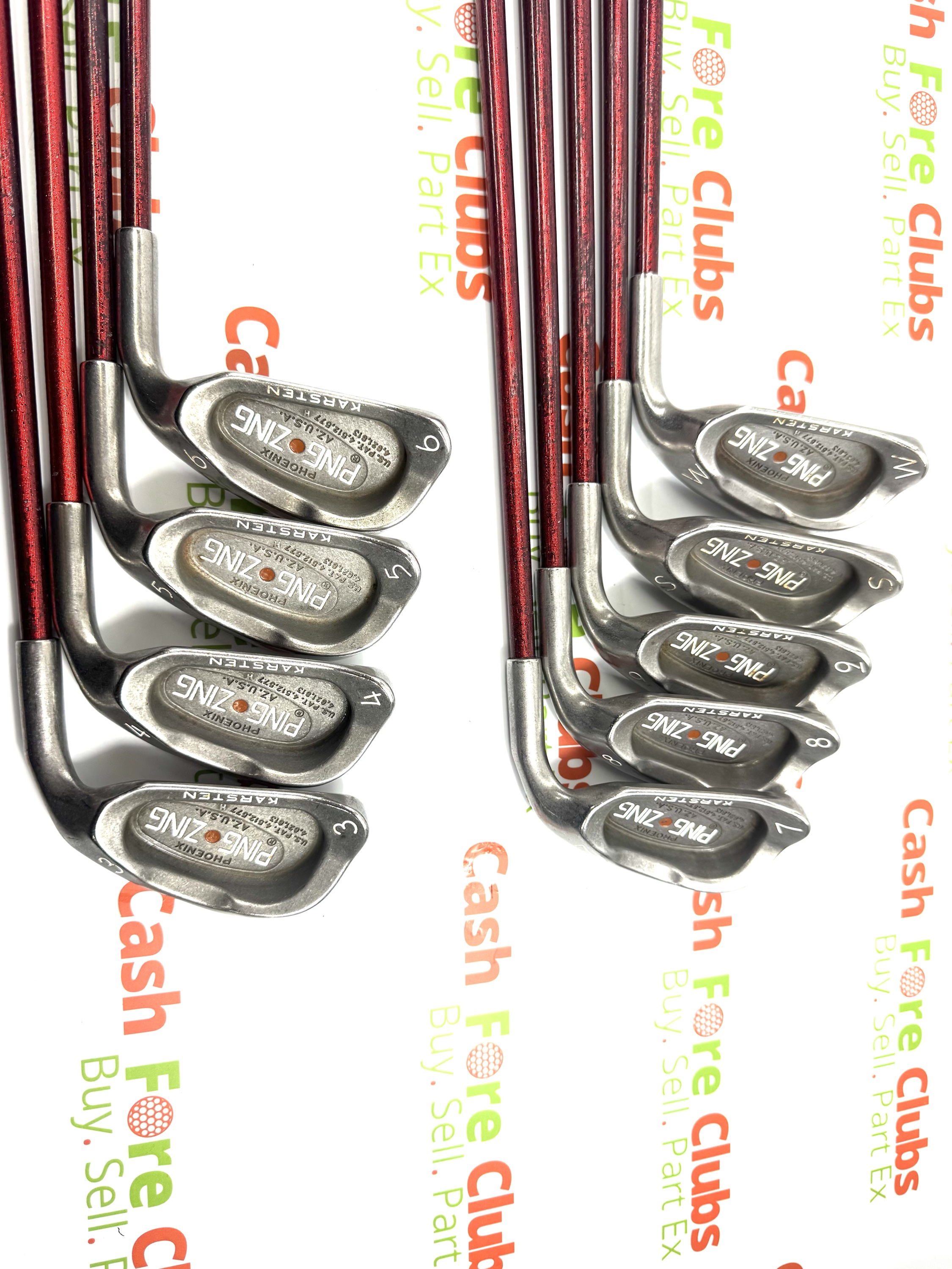PING ZING KARSTEN IRONS 3-PW+SW (NO 5I) - Cash Fore Clubs