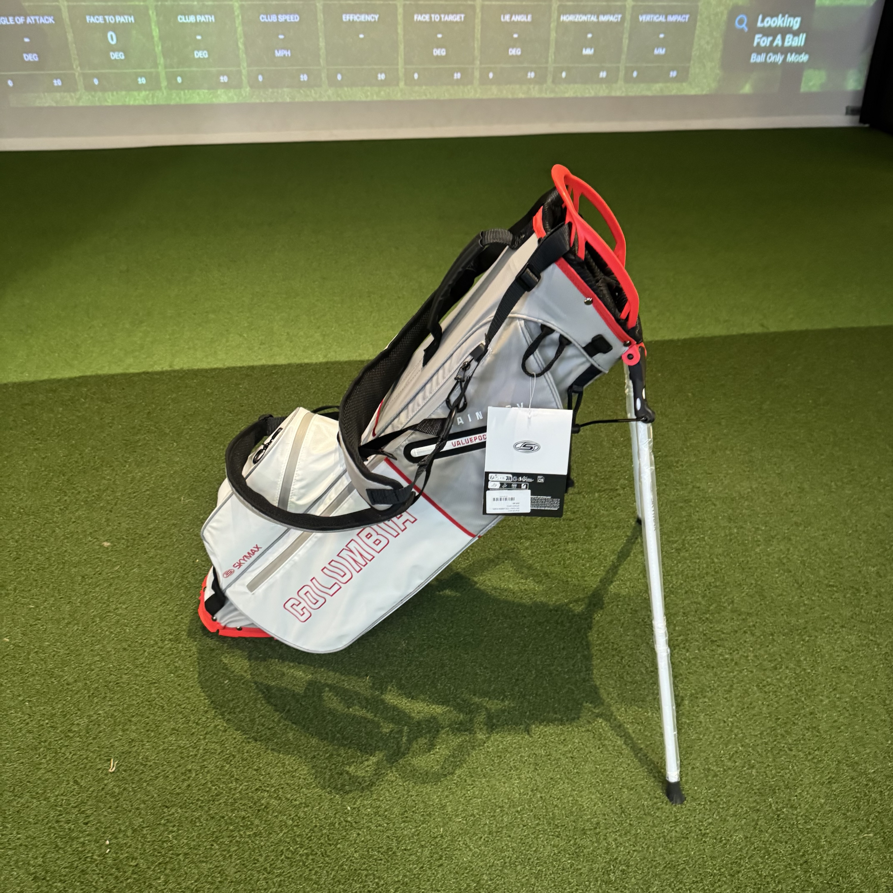 SKYMAX COLUMBIA STAND WATERPROOF BAG WHITE AND RED